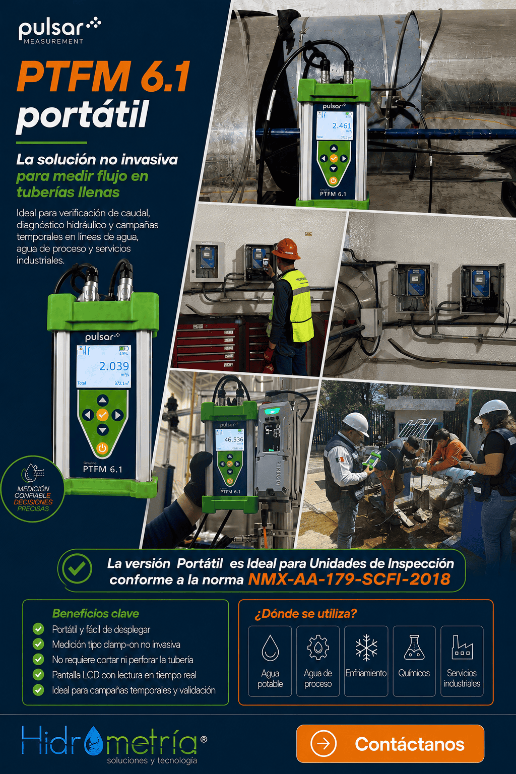 Medidor Ultrasónico de Flujo