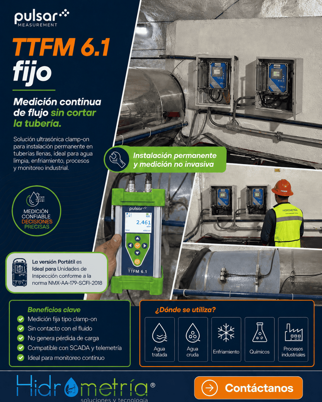 Medidor Ultrasónico de Flujo